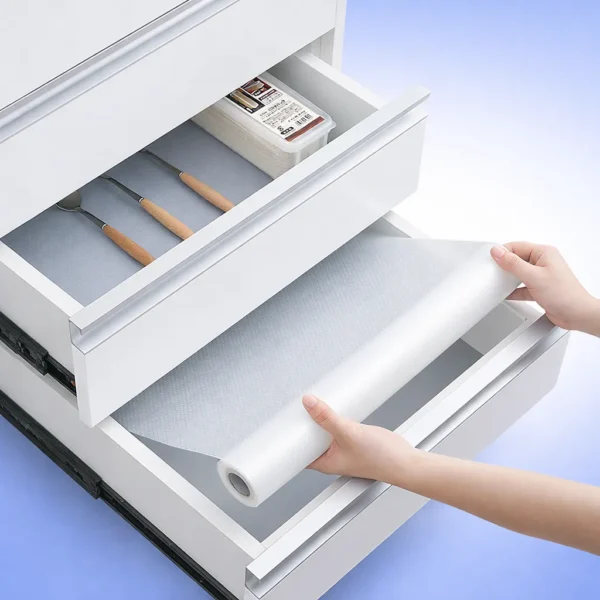 رول سيليكون شفاف متين لحماية الأدراج والأرفف