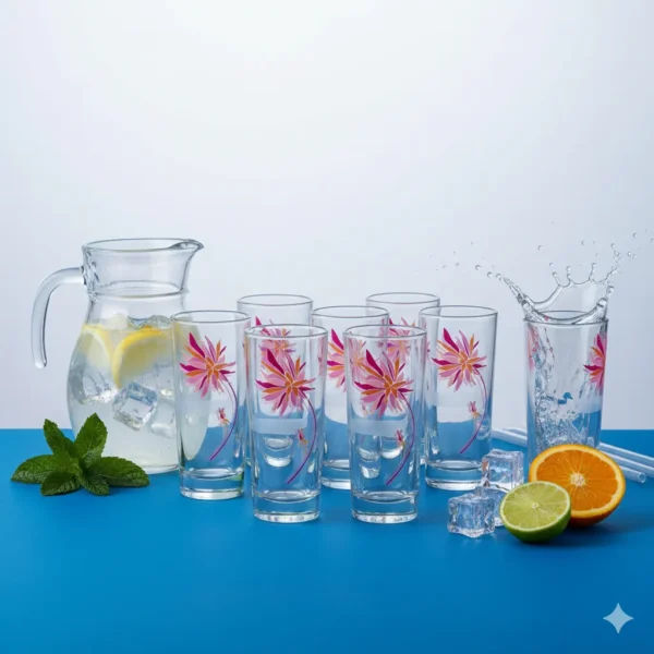 طقم شوب عصير لومينارك استرلينج بينك سوربت 6 قطع