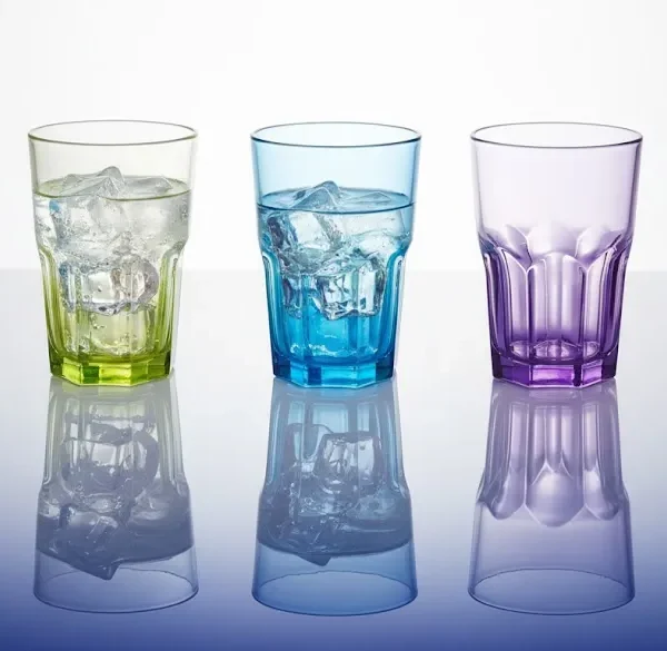 طقم اكواب لومينارك كريزي كولرز بـ 6 ألوان قواعد زاهية