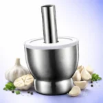 هون استانلس ستيل ثقيل لطحن الثوم والتوابل باحترافية