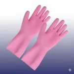 جوانتى سيليكون للمواعين وردي متين لتنظيف المطبخ