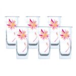 تفاصيل وردة البينك سوربت على كوبايات عصير لومينارك