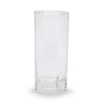 كوب عصير زجاجي شفاف موديل أوكتاف تصميم ثماني الأضلاع