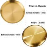 أبعاد ومقاسات صينية تقديم ذهبية ستانلس ستيل 12 بوصة