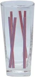 كوب عصير لومينارك أوكسفورد ريد شفاف مزخرف