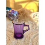 مج قهوة أرجواني شفاف تصميم أزور