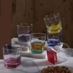 طقم كوب لتقديم العصائر والمشروبات الباردة في المناسبات