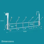 شماعه باب استانلس متينة بـ 12 هوك