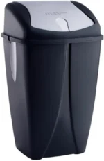 سلة مهملات ماكس بلاست لون أسود ملكي فخمة