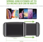 أبعاد فتحة ذراع حامل الموبايل الزنبركية بالسنتيمتر والبوصة