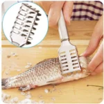 تفريغ وتنظيف مقشرة أسماك بعد الاستخدام