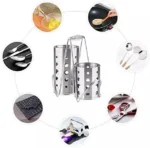 عرض لعدة استخدامات صفاية المعالق الاستانلس في المطبخ