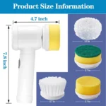 أبعاد ومقاسات فرشاة التنظيف الكهربائية والرؤوس بالبوصة