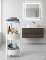 تربو حمام بلاستيك لتنظيم الفوط ومستحضرات التجميل