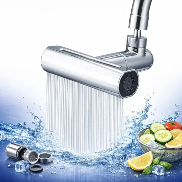 حنفية مطبخ دوارة 1080 درجة مع فلتر لتنقية المياه وتوفير الاستهلاك