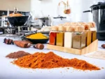 طقم توابل خشب 12 قطعة مع حامل بتصميم مودرن ومنظم للمطبخ العصري