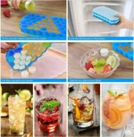 طريقة استخدام قالب مكعبات ثلج سيليكون لعمل مكعبات فواكه أو قهوة