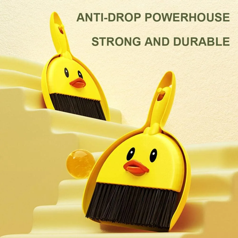 تخزين-طقم-مقشة-وجاروف طقم مقشة وجاروف صغير مقاوم للسقوط وسهل التنظيف والتخزين