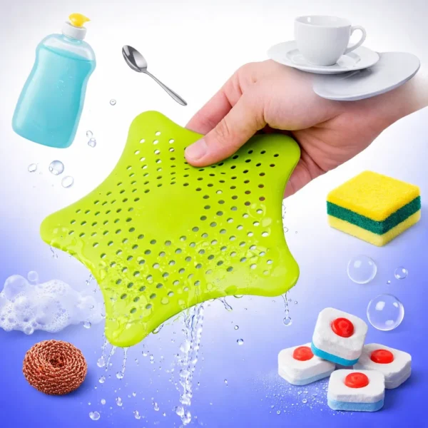 مصفاة حوض سيليكون على شكل نجمة البحر لمنع انسداد حوض المطبخ في السويس