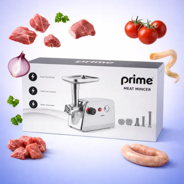 مفرمة لحمة كهربائية احترافية ستانلس ستيل مع ملحقات السجق والكبة في السويس