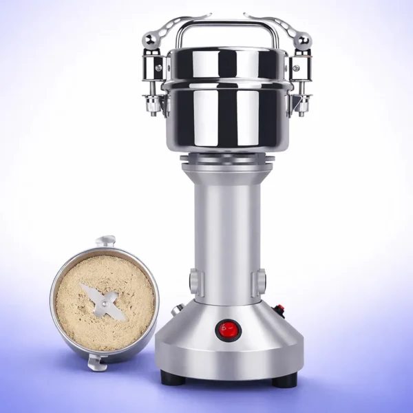 مطحنة بن وتوابل ستانلس ستيل بلمسة عصرية وغطاء شفاف في السويس