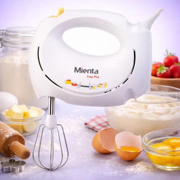 مضرب بيض كهربائي ميانتا 200 وات بتصميم فرنسي أنيق ولون أبيض في السويس