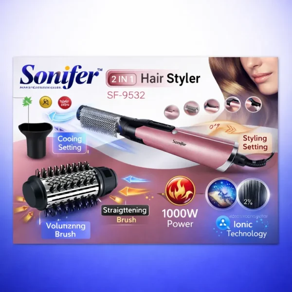 فرشاة شعر سونفير حرارية أصلية بشاشة ديجيتال في السويس