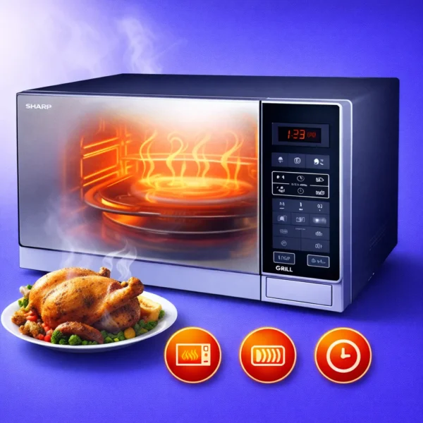 ميكروويف شارب سعة 25 لتر بالشواية موديل R-75MTS في السويس