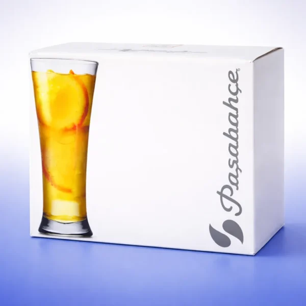 طقم كاسات باسباتشي Pub زجاجي 6 قطع بعبوة أصلية