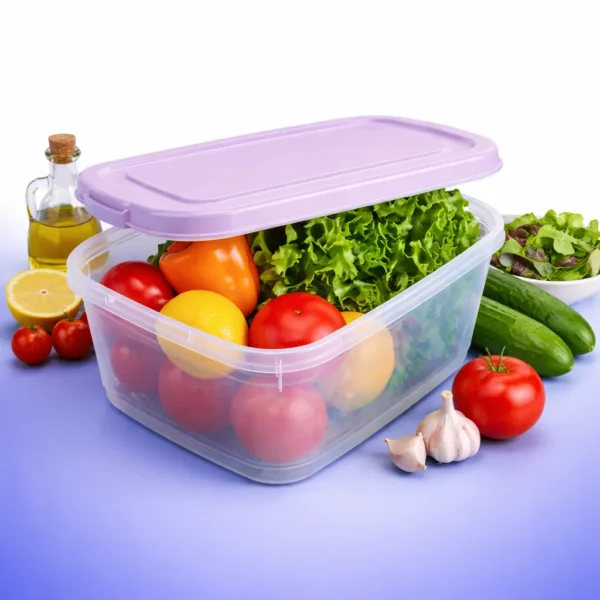 علبة بلاستيك سمبل لايف 6 لتر لحفظ الخضروات