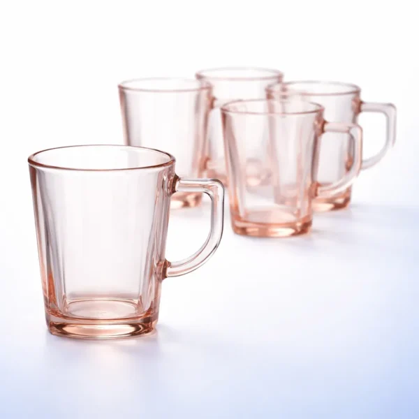 طقم مجات زجاج باسباتشي للنيش 6 قطع