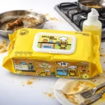 مناديل تنظيف المطبخ المبللة عبوة 100 قطعة