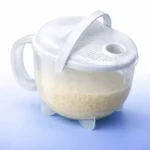 مصفى رز وشفشق غسيل أرز بلاستيك شفاف