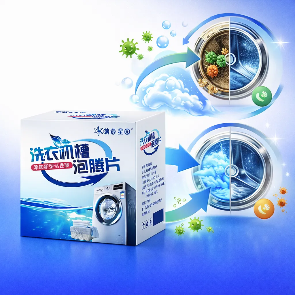 أقراص تنظيف الغسالة الأتوماتيك الفوارة عبوة 12 قطعة