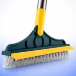 فرشاة تنظيف أرضيات بـ يد طويلة ورأس مثلث ومساحة مدمجة