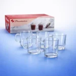 طقم مجات زجاج باشابتشي Basic ممتلئة بالقهوة والشاي