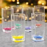 كاسات لومينارك Sterling Rainbow الطويلة الملونة بوضعية العرض