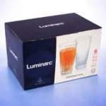 كوب زجاج لومينارك Imperator شفاف بوضعية العرض الجانبي