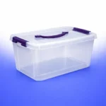 علبة بلاستيك فريش بوكس الوطنية بمقبض ومقابض موف