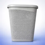 سبت غسيل بلاستيك رمادي مودرن مخرم للتهوية