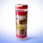 برطمان علبة بلاستيك شفاف لتنظيم المطبخ بالكامل