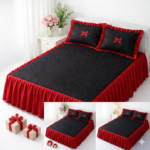 طقم مفرش سرير عرسان مودرن مع علب هدايا