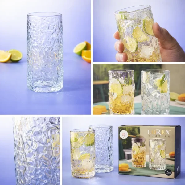 طقم شوب عصير لوريكس Lorex ماركة Bannaglass عدد 6 قطع في السويس