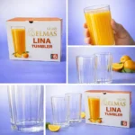 طقم كاسات وشوب لينا Lina ماركة الماظ عدد 6 قطع في السويس