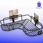 رف تخزين زاوية بتصميم مودرن ومبتكر يستغل المساحات الميتة في أركان المطبخ والحمام بكفاءة عالية
