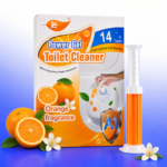 جل منظف ومطهر تواليت برائحة البرتقال عبوة 14 زهرة عطرية