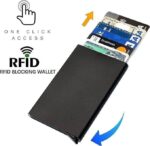 محفظة كروت معدنية ذكية توفر حماية RFID ضد السرقة اللاسلكية